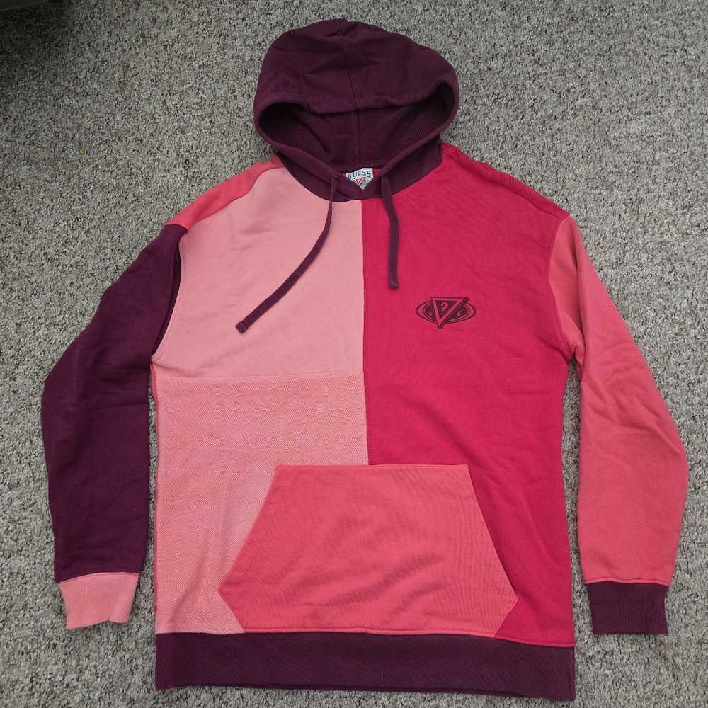 J Balvin X Guess Colorblock Hoodie with Logo